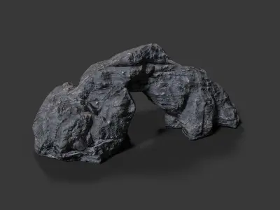 Rock Formation Low-poly 3D model