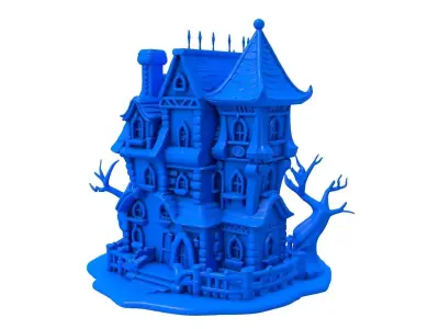 Halloween Ghost - Haunted House - Halloween Graveyard  3D print model