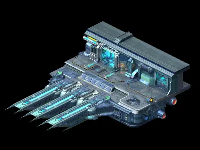 Space-terminal-spaceship 32 3D model