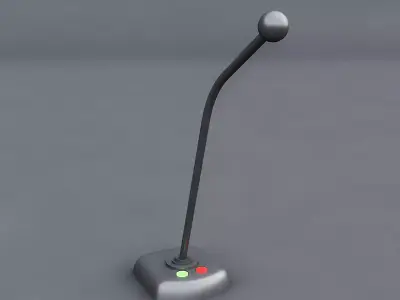 3D Low Poly Laptop microphone Low-poly 3D model