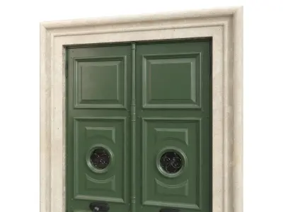 Entrance classic door 70  3D model