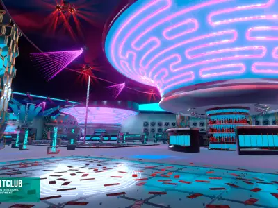 Nightclub modern interior 3D model