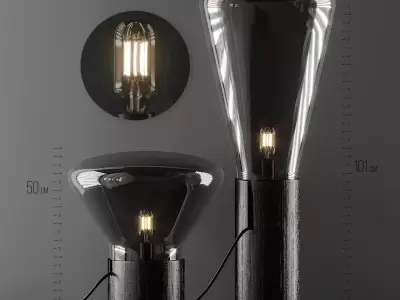 Muffin Tall Floor Lamp by Dan Yeffet 3D model