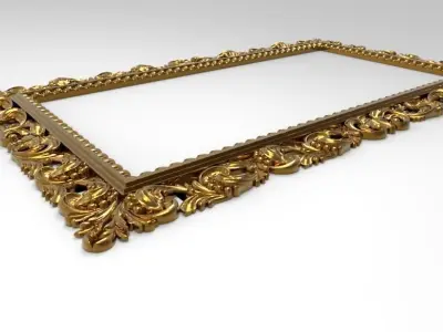 carved frame  3D model