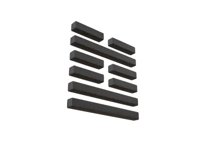 I Ching Hexagrams 60 jie v1 001 Low-poly 3D model