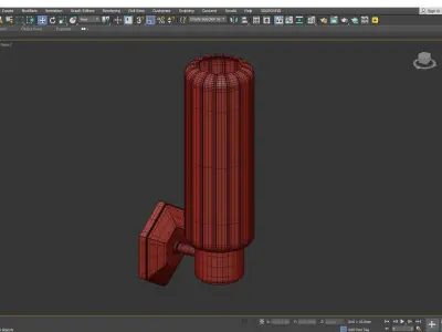 Roebling Wall Sconce Low-poly 3D model
