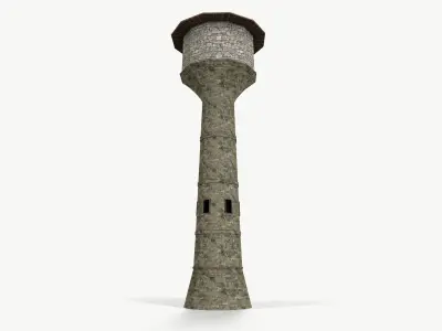 Castle Tower Low-poly 3D model buy