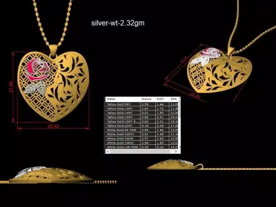 Turkey Light Jewelry Set  Elegant 3D Design Collection 3D print model