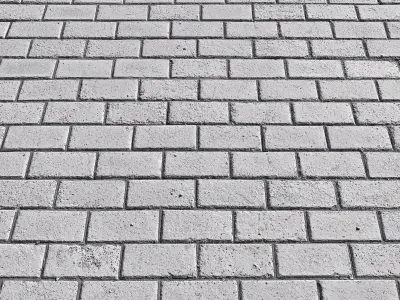 Ultra realistic Street paving slabs Scan  3D model