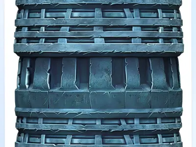  Stylized Wall Seamless Texture Texture 7