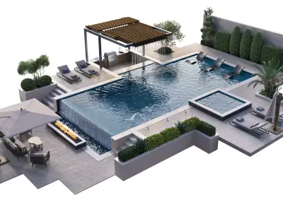 Swimming Pool 11 3D model