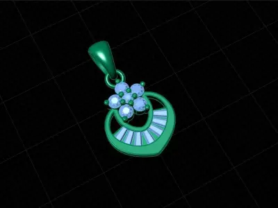 Pendant 3dm stl render 3D print model 3D print model