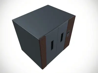 Residential Passenger Lift Traction Elevators Low-poly 3D model