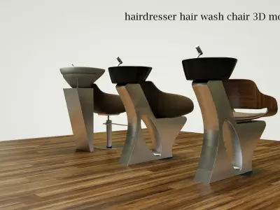 Hair Salon Chair 3D model 3D model
