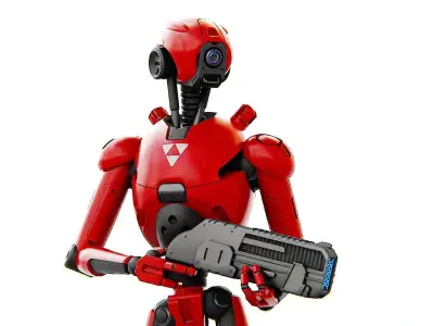 BATTLE DROID X-5000   RIGGED 3D model