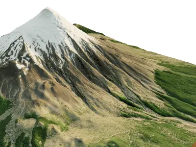 Osorno volcano 3d model terrain 3D model
