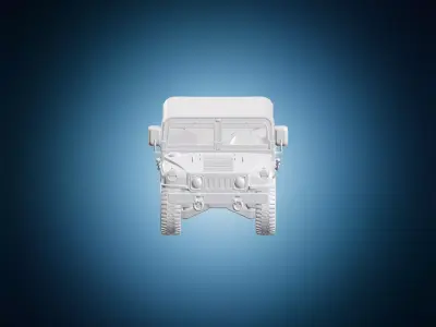 Humvee Military Vehicle Truck Model 3D print model