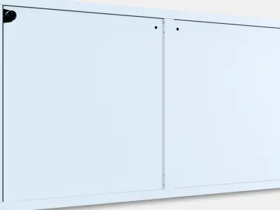 BESTA Shelf unit with doors 4 Low-poly 3D model