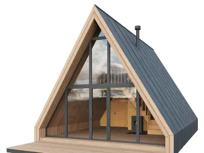 A-frame house 02 3D model