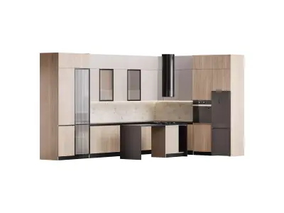 Modern kitchen 27 3D model