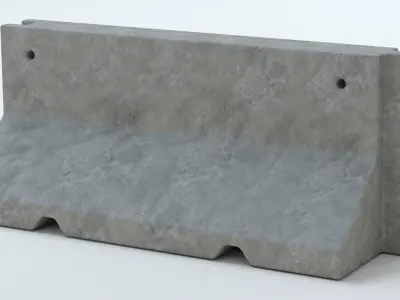 Concrete Barriers  Collection 3D model