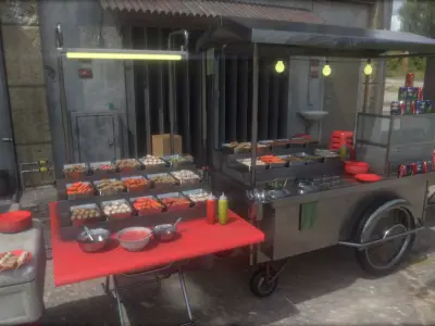 Local Steamboat Vendor Low-poly 3D model