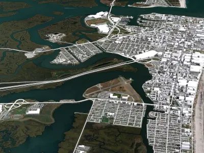 Atlantic city New Jersey USA  3D model