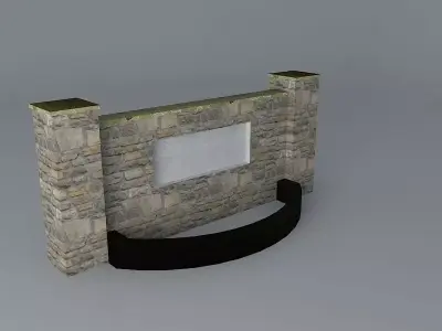 Stone sign Free 3D model purchase