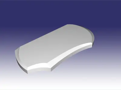 headstone cristal dbl 3D model