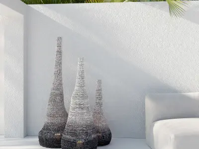 Moringa floor sculptures  3D model