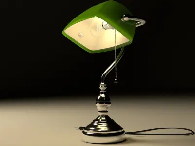 Banker lamp 3D model