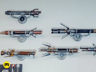 Jedi Survivor Customizable Lightsaber Collection 3D print model