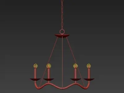 Choros Chandelier 3D model