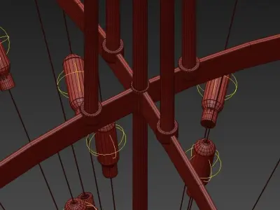 ARMILLA circular chandelier 3D model