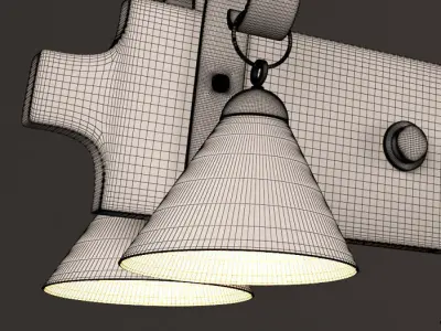 wood lamp  3D model