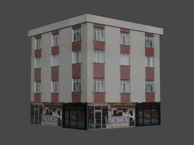 Architectural Building-6 Free low-poly 3D model purchase