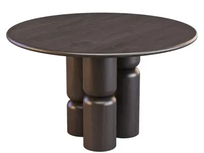 Dining Set - Hayes Table and Madeira Chairs 3D model