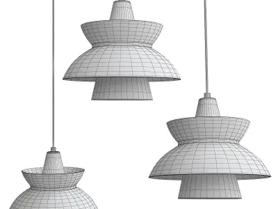 Doo Wop Pendant Light Low-poly 3D model