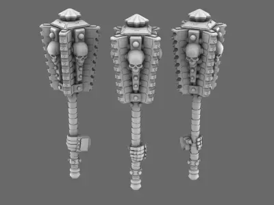 Cyber Samurai Greater Tetsubo LEFT 3D print model