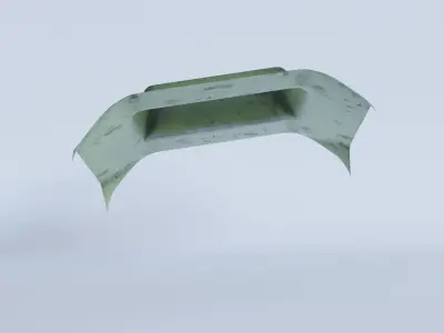 Modular Post Apocalyptic and Militaristic Bunker Set Low-poly 3D model