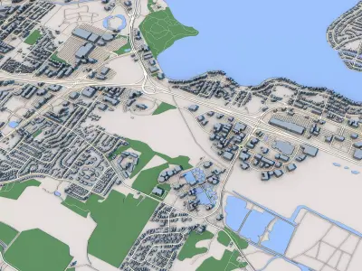 Madison City Wisconsin 3D model