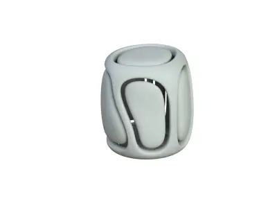 SciFi Cube Object No 67299 Low Poly Shape Low-poly 3D model