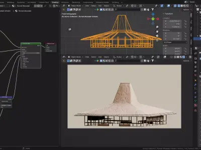 Traditional Houses - Rumah Musalaki Low-poly 3D model