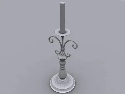 Iron Candle Holder 3D model