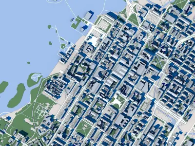 Oulu City Finland 3D model