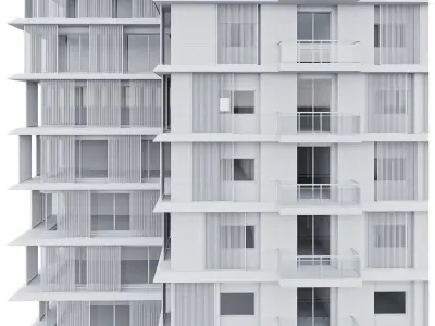 modern building 3D model purchase