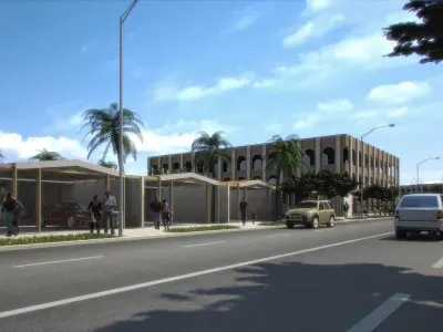 Neighborhood Houses 05 Low-poly 3D model