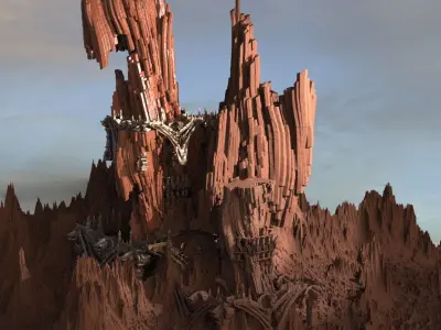 Desert Arrakis Keepers Tower 3D model