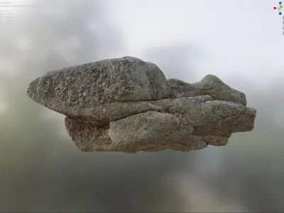 Large Grained Sandstone - 8K Textures - 7 Mesh Resolutions Low-poly 3D model