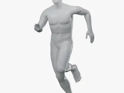  Rigged Male Sport Detailed and Simple Mannequins 